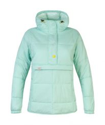 Kurtka puchowa z kapturem 1/4 zip damska Hannah Sugar. Niebieskie kurtki damskie Hannah, s, bez wzorów, z materiału, z kapturem. Za 761.75 zł.