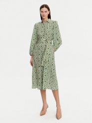 Weekend Max Mara Sukienka koszulowa Wales 2515221122 Zielony Regular Fit. Zielone sukienki damskie Weekend Max Mara, bez wzorów, z jedwabiu, bez ramiączek. Za 2,639.00 zł.