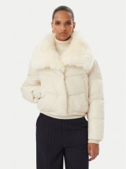 Rinascimento Kurtka zimowa CFC0127039003 Kremowy Regular Fit. Białe kurtki damskie Rinascimento, na zimę, xl, bez wzorów, z syntetyku, bez kaptura. Za 899.99 zł.