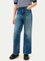 Tommy Hilfiger Jeansy KG0KG08745 Niebieski Wide Leg. Niebieskie jeansy dziewczęce Tommy Hilfiger, bez wzorów, z bawełny. Za 229.99 zł.