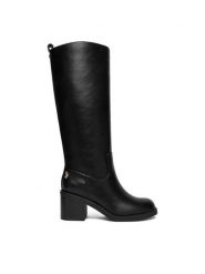 U.S. Polo Assn. Kozaki EO-SABINA002W/EY1 Czarny. Czarne kozaki damskie U.S. Polo Assn., z materiału, bez obcasa, na słupku, bez zapięcia. Za 289.99 zł.