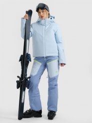 4F Spodnie narciarskie membrana 15000 damskie - granatowe S. Niebieskie spodnie sportowe damskie 4F, na zimę, m, bez wzorów, z materiału, narciarskie, Thinsulate. Za 799.99 zł.