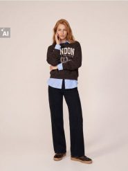 Jeansy wide leg z przeszyciami - czarny. Czarne jeansy damskie Sinsay. Za 69.99 zł.
