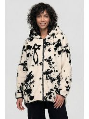 Alife and kickin Kurtka pluszowa "Jacqueline" w kolorze kremowo-czarnym rozmiar: M. Brązowe kurtki damskie Alife and Kickin, m, bez wzorów, bez kaptura. Za 173.99 zł.