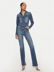Liu Jo Kombinezon UF4093 D4615 78755 Niebieski Slim Fit. Niebieskie sukienki damskie Liu Jo, bez wzorów, z bawełny, bez ramiączek. Za 669.99 zł.