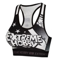 Stanik sportowy fitness siłownia MMA EXTREME HOBBY COMICS. Biustonosze sportowe damskie EXTREME HOBBY, bez wzorów, z elastanu. Za 119.00 zł.