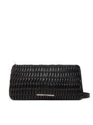 Calvin Klein Jeans Torebka Rouched Zip Top Bag LV04K3090G Czarny. Czarne torebki klasyczne damskie Calvin Klein Jeans, z jeansu, bez dodatków. Za 219.99 zł.