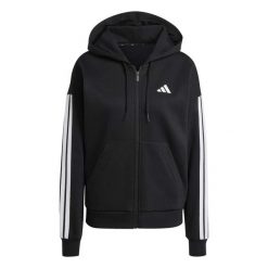 Bluza Adidas Sport W 3S Fl Fz Hd Damskie. Czarne bluzy damskie Adidas, m, bez wzorów, z bawełny, z kapturem. Za 261.75 zł.