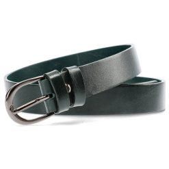 Zielony Skórzany Pasek Damski Armodo. Zielone paski damskie Armodo, bez wzorów, ze skóry. Za 79.00 zł.