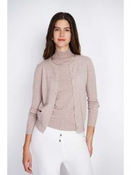 William de Faye 2-częściowy zestaw w kolorze beżowym rozmiar: 42. Brązowe golfy damskie William de Faye, bez wzorów, z kaszmiru, bez ramiączek. Za 221.36 zł.