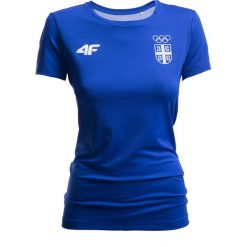 Koszulka funkcyjna damska Serbia Pyeongchang 2018 TSDF700 - kobalt. Koszulki damskie 4F. W wyprzedaży za 69.99 zł.