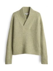 OPUS Sweter "Ponelope" w kolorze jasnozielonym rozmiar: 34. Zielone swetry klasyczne damskie Opus, z wełny, bez kołnierzyka. Za 130.99 zł.