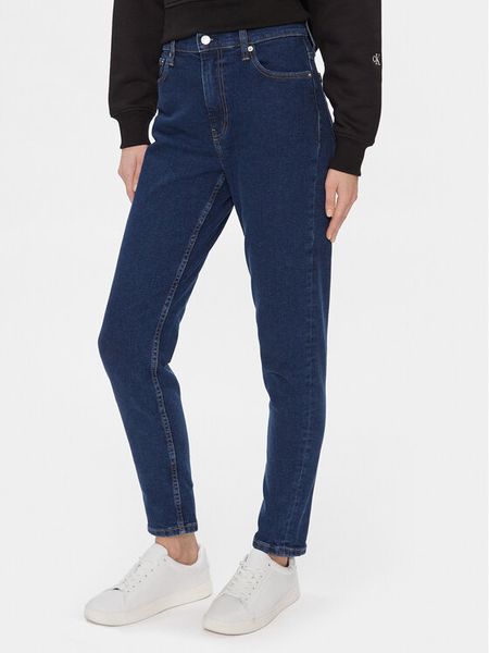 Calvin Klein Jeans Jeansy Mom Jean J20J223244 Granatowy Mom Fit. Niebieskie jeansy damskie Calvin Klein Jeans. Za 289.99 zł.