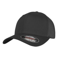 Perforowana Czapka Z Daszkiem. Czarne czapki z daszkiem damskie FLEXFIT, bez wzorów. Za 87.99 zł.