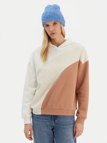 Roxy Bluza ERJFT04868 Beżowy Relaxed Fit. Brązowe bluzy damskie Roxy, s, bez wzorów, z bawełny, bez kaptura. Za 137.99 zł.