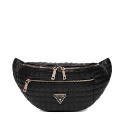 Saszetka nerka Guess. Czarne nerki i saszetki damskie Guess, z aplikacjami. Za 439.99 zł.