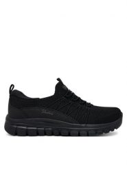 Skechers Sneakersy Graceful - Picture Perfect 100702/BBK Czarny. Czarne obuwie sportowe damskie Skechers, z materiału, bez zapięcia. Za 239.99 zł.