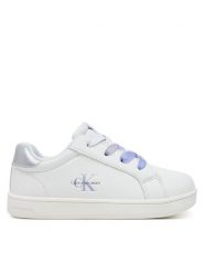 Calvin Klein Jeans Sneakersy Low Cut Lace-Up Sneaker V1A9-82009-1355 M Biały. Białe buty sportowe dziewczęce Calvin Klein Jeans, bez wzorów, z jeansu, bez zapięcia. Za 189.99 zł.