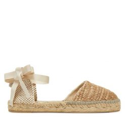 Espadryle Manebi. Brązowe espadryle damskie Manebi, bez wzorów, bez obcasa. Za 319.99 zł.
