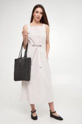 Sukienka w paski Panfilo MAX MARA LEISURE. Sukienki damskie Max Mara Leisure, bez wzorów, bez ramiączek. W wyprzedaży za 944.25 zł.