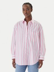 JOOP! Jeans Koszula Brenda 10100296 30101897 Różowy Oversize. Czerwone koszule damskie Joop! Jeans, xxs, bez wzorów, z bawełny, bez kołnierzyka, bez ramiączek. Za 679.99 zł.