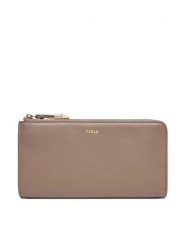 Furla Portfel Goccia L Zip Around WP00471 BX3036 KH 2572S Beżowy. Brązowe portfele damskie Furla, bez wzorów, ze skóry. Za 609.99 zł.