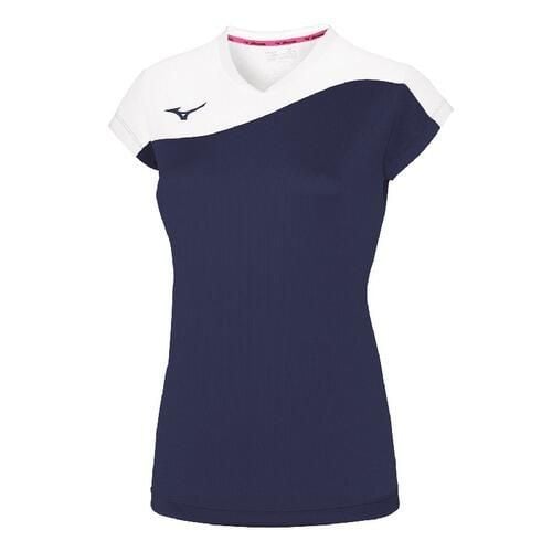 Koszulka Mizuno damska Team Authentic MYOU NS. Białe koszulki damskie Mizuno, bez wzorów, bez kołnierzyka, bez ramiączek. Za 130.50 zł.