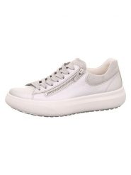 Legero Skórzane sneakersy "T4 Jump" w kolorze srebrnym rozmiar: 39. Szare obuwie sportowe damskie Legero, bez zapięcia. Za 263.53 zł.