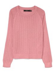 Vero Moda Sweter w kolorze jasnoróżowym rozmiar: L. Różowe swetry klasyczne damskie Vero Moda, l, bez kołnierzyka. Za 91.99 zł.