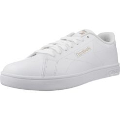 Buty REEBOK COURT CLEAN Biały. Białe obuwie trekkingowe damskie Reebok, z materiału, bez zapięcia. Za 189.00 zł.