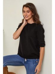 Joséfine Sweter "Kalocsa" w kolorze czarnym rozmiar: L. Czarne swetry klasyczne damskie Joséfine, l, z kaszmiru, bez kołnierzyka. Za 130.99 zł.