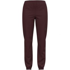 Spodnie techniczne damskie ODLO Brensholmen Pants regular length. Czerwone spodnie sportowe damskie ODLO, s, bez wzorów, z elastanu, do biegania. Za 319.60 zł.