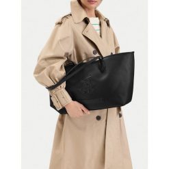 Torebka Beverly Hills Polo Club. Czarne shopper bag Beverly Hills Polo Club, bez dodatków. Za 229.99 zł.