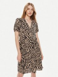 ONLY Sukienka letnia Nova 15222215 Czarny Regular Fit. Czarne sukienki damskie Only, bez wzorów, z wiskozy, bez ramiączek. Za 89.99 zł.