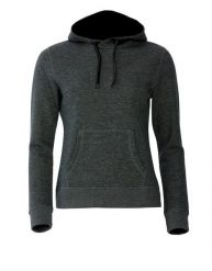 Clique Classic Hoody Women – bluza z kapturem anthracite melange. Szare bluzy damskie CLIQUE, m, bez wzorów, z bawełny, z kapturem. Za 309.10 zł.