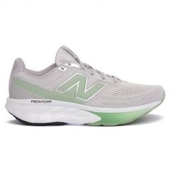 Buty do biegania damskie New Balance W520LE9. Szare obuwie sportowe damskie New Balance, z materiału, bez zapięcia, do biegania. Za 387.00 zł.