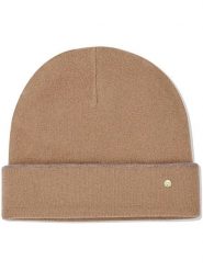 Hey Marly Wełniana czapka beanie "Classic" w kolorze jasnobrązowym rozmiar: onesize. Brązowe czapki damskie Hey Marly, bez wzorów, z materiału. Za 194.06 zł.
