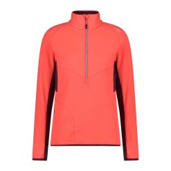 Damska bluza rozpinana do połowy CMP. Czerwone bluzy damskie CMP, bez wzorów, bez kaptura. Za 323.50 zł.