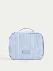 Homla Kosmetyczka "Zafira" w kolorze błękitnym - 24 x 18 x 7,5 cm rozmiar: onesize. Niebieskie kosmetyczki damskie Homla, bez wzorów, z materiału. Za 38.95 zł.