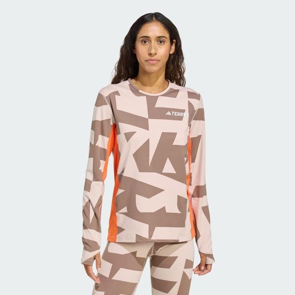 Koszulka z długim rękawem Multi Synthetic Base Layer. Brązowe koszulki damskie Adidas, uniwersalny, bez wzorów, bez kołnierzyka, bez ramiączek. Za 219.00 zł.