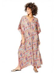 Aller Simplement Kaftan ze wzorem rozmiar: 34-40. Sukienki damskie Aller Simplement, bez wzorów, klasyczne, bez ramiączek. Za 56.99 zł.