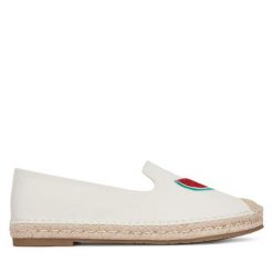 Espadryle DeeZee. Białe espadryle damskie DeeZee, bez wzorów, bez obcasa. Za 83.99 zł.