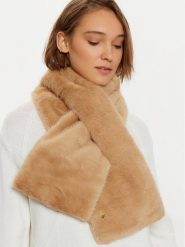 Guess Szal AW5207 POL03 Brązowy. Brązowe szaliki damskie Guess, z aplikacjami, z materiału. Za 209.99 zł.