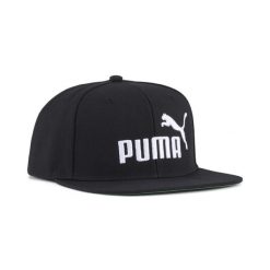 Czapka z płaskim daszkiem Essentials z logo No.1 PUMA. Czarne czapki z daszkiem damskie Puma, bez wzorów. Za 89.00 zł.
