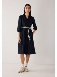 More & More Sukienka w kolorze granatowym rozmiar: 44. Niebieskie sukienki damskie More & More, bez wzorów, z tkaniny, bez ramiączek. Za 347.99 zł.