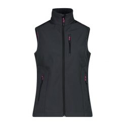Damska kurtka softshellowa bez rękawów CMP. Czarne kurtki damskie CMP, xs, bez wzorów, z softshellu, bez kaptura. Za 324.80 zł.