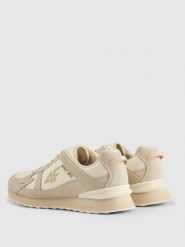 4F Sneakersy 4CITY z elementami zamszowymi damskie - beżowe 39. Brązowe obuwie sportowe damskie 4F, z materiału, bez zapięcia, trekkingowe. Za 299.99 zł.