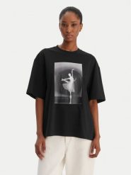 BOSS T-Shirt Eboys 50556978 Czarny Regular Fit. Czarne t-shirty damskie Boss, l, bez wzorów, z bawełny, bez kołnierzyka. Za 279.99 zł.