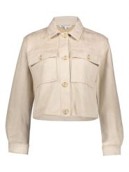 ONLY Kurtka koszulowa w kolorze beżowym rozmiar: S. Brązowe kurtki damskie Only, s, bez wzorów, bez kaptura. Za 104.99 zł.