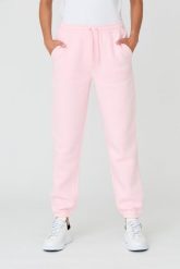 JUICY COUTURE Różowe spodnie Sora. Czerwone spodnie dresowe damskie Juicy Couture, s, bez wzorów, z bawełny. W wyprzedaży za 299.99 zł.
